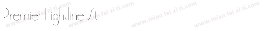 Premier Lightline St字体转换